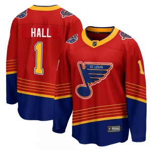 Breakaway Fanatics Branded Youth Glenn Hall Red 2020/21 Special Edition Jersey - NHL St. Louis Blues