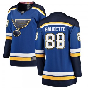 Breakaway Fanatics Branded Women's Adam Gaudette Blue Home Jersey - NHL St. Louis Blues