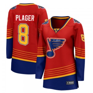 Breakaway Fanatics Branded Women's Barclay Plager Red 2020/21 Special Edition Jersey - NHL St. Louis Blues